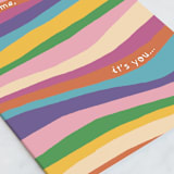 "it's you" - Single Greeting Cards in Rainbow by letterfix - Close-Up