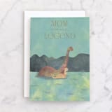 "Mom Legend" - Single Greeting Cards in Lake by Kanika Mathur - Front