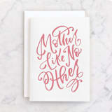 "Mother Like No Other" - Single Greeting Cards in Carnation by Amy Payne - Front