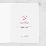 "Pawsome mom" - Single Greeting Cards in Tomato by Sabrin Deirani - Customizable Interior Example