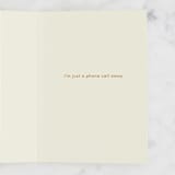 "Rotary Phone" - Single Greeting Cards in Poppy by Morgan Kendall - Interior