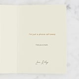 "Rotary Phone" - Single Greeting Cards in Poppy by Morgan Kendall - Customizable Interior Example