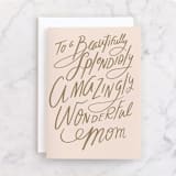 "Splendid" - Single Greeting Cards in Carnation by Hannah Williams - Front