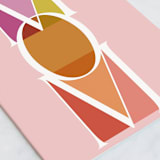"Stained Glass" - Single Greeting Cards in Candy by Morgan Kendall - Close-Up