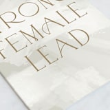 "Strong Female Lead" - Single Greeting Cards in Sage by Jackie Crawford - Close-Up