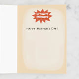 "Super Mom Glue" - Single Greeting Cards in Glue by Jess Miller Draws - Interior
