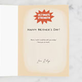 "Super Mom Glue" - Single Greeting Cards in Glue by Jess Miller Draws - Customizable Interior Example