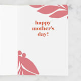 "Thanks mom" - Single Greeting Cards in Terracotta by Jessica Corliss - Interior