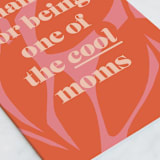 "Thanks mom" - Single Greeting Cards in Terracotta by Jessica Corliss - Close-Up