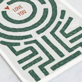 "Topiary Turns" - Single Greeting Cards in Grass by Dawn Pope - Close-Up