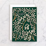 "Tree-mendous" - Single Greeting Cards in Evergreen by Vivian Yiwing - Front