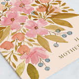 "Watercolor Floral" - Single Greeting Cards in Marigold by Lauren Jinhee - Close-Up