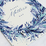 "Floral Bliss" - Single Greeting Cards in Royal by Jackie Crawford - Close-Up