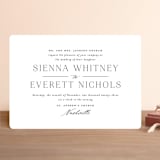 "Sienna" - Wedding Invitations in Sugar by Jessica Williams - Front