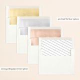 "Sienna" - Wedding Invitations in Sugar by Jessica Williams - Envelope Liner Options