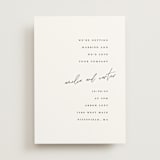"Slate" - Wedding Invitations in Bridal Veil by Up Up Creative - Front