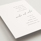 "Slate" - Wedding Invitations in Bridal Veil by Up Up Creative - Detail