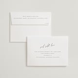"Slate" - Wedding Invitations in Bridal Veil by Up Up Creative - FREE Recipient Addressing