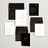 "Slate" - Wedding Invitations in Bridal Veil by Up Up Creative - Invitation Suite
