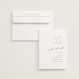 "Slate" - Wedding Invitations in Bridal Veil by Up Up Creative - Invitation with Envelope