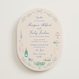 "Dining" - Wedding Invitations in Pastel by Elly - Front