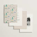 "Dining" - Wedding Invitations in Pastel by Elly - Back of Card Options