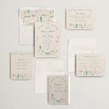 "Dining" - Wedding Invitations in Pastel by Elly - Invitation Suite