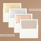 "hazelnut" - Wedding Invitations in Fawn by chocomocacino - Envelope Liner Options