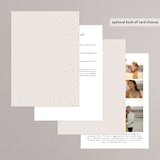 "Mountains" - Wedding Invitations in Ivory by Angela Thompson - Back of Card