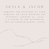 "Mountains" - Wedding Invitations in Ivory by Angela Thompson - Close-Up