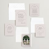 "Overjoyed" - Wedding Invitations in Almond by Jill Means - Invitation Suite