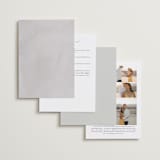 "Abundant Wreath" - Wedding Invitations in Fog by Pixel and Hank - Back of Card