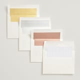 "Abundant Wreath" - Wedding Invitations in Fog by Pixel and Hank - Envelope Liner Options