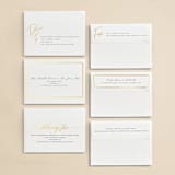 "Abundant Wreath" - Wedding Invitations in Fog by Pixel and Hank - Foil Envelopes Available