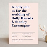 "Vogue" - Wedding Invitations in Navy by Genna Blackburn - Front