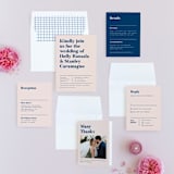 "Vogue" - Wedding Invitations in Navy by Genna Blackburn - Invitation Suite