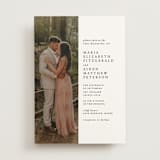 "Portrait" - Wedding Invitations in Platinum by Heather Schertzer - Front