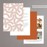 "Center Crest" - Wedding Invitations in Sweet Potato by Alethea and Ruth - Back of Card