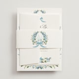 "Disney's Cinderella Fairytale" - Wedding Invitations in Bluebell by Susan Moyal - Assembled with Belly Band