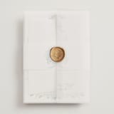 "Disney's Cinderella Fairytale" - Wedding Invitations in Bluebell by Susan Moyal - Assembled with Vellum Wrap and Wax Seal