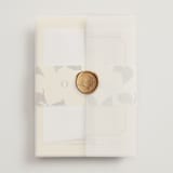 "Enchanted Rose from Disney's Beauty & The Beast" - Wedding Invitations in Mimosa by Leah Bisch - Assembled with Vellum Wrap and Wax Seal