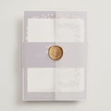 "Disney's Tangled Lanterns" - Wedding Invitations in Twilight by Simona Camp - Assembled with Vellum Wrap and Wax Seal