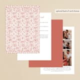 "Terracotta" - Wedding Invitations in Rust by Kanika Mathur - Back of Card