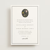 "botanical cameo" - Wedding Invitations in Swan by Lori Wemple - Front