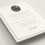 "botanical cameo" - Wedding Invitations in Swan by Lori Wemple - Detail