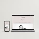 "Close-up" - Wedding Invitations in Rose by Nicole Walsh - FREE Wedding Website