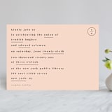 "New York" - Wedding Invitations in Blush by Nazia Hyder - Front