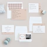 "New York" - Wedding Invitations in Blush by Nazia Hyder - Invitation Suite