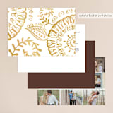 "Modern Mehndi" - Wedding Invitations in Gold by Laura Condouris - Back of Card