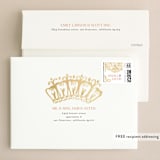 "Modern Mehndi" - Wedding Invitations in Gold by Laura Condouris - FREE Recipient Addressing